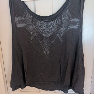 We The Free Charcoal Tank with Tribal Pattern